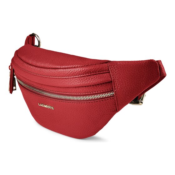 Lazarotti Bologna leer Fanny pack met dubbele rits, crossbody, leer, 25 cm