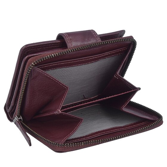 Greenburry Sponsachtig portefeuille leer 9 cm