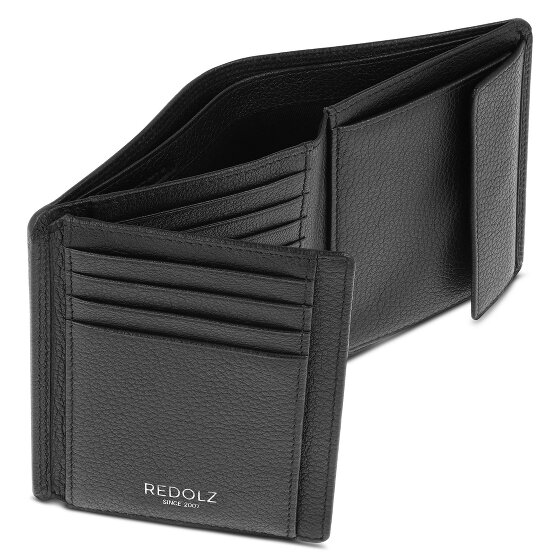 Redolz Leather Essentials HF portemonnee RFID-leer 9,5 cm, uitklapbaar