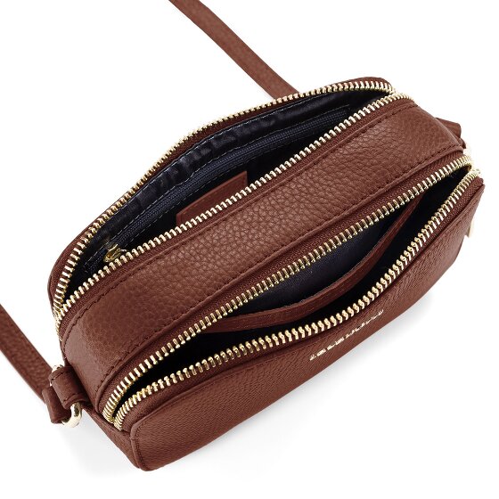 Lazarotti Bologna Leren Schoudertas Camera-Tas Leer Dubbele Ritssluiting 18 cm