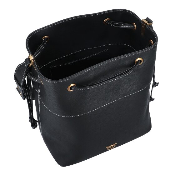 PINKO Secchiello Schoudertas Leer 25 cm