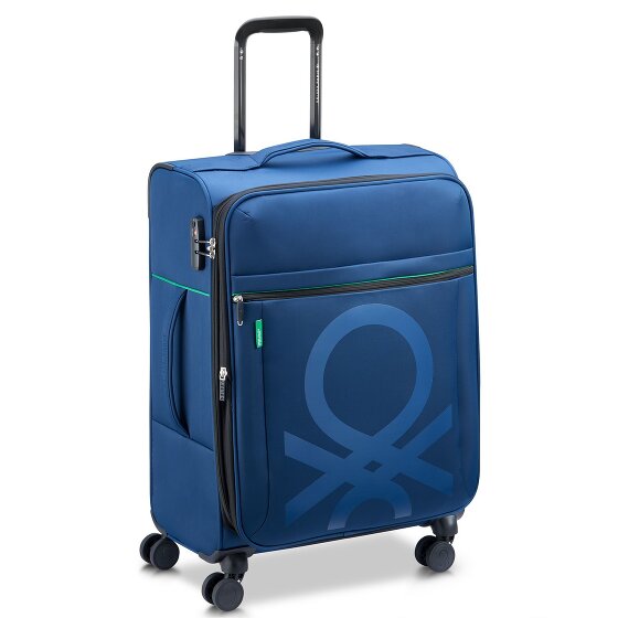 Delsey Paris x United Colors of Benetton Colour Bock 4-wiel trolley 67 cm met rekbare vouw