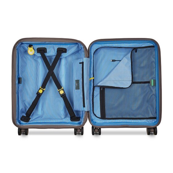 Delsey Paris Lutece 4 wielen Cabinewagen 55 cm met uitbreidingsplooi