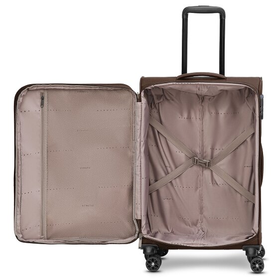 Stratic taska 4-wiel trolley M 65 cm met uitvouwbare plooi