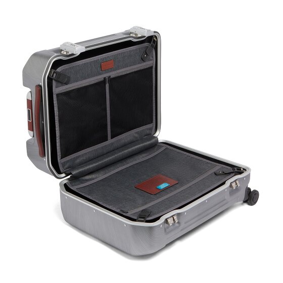 Piquadro PQLM-cabinewagen met 4 wielen, 55 cm, laptopvak