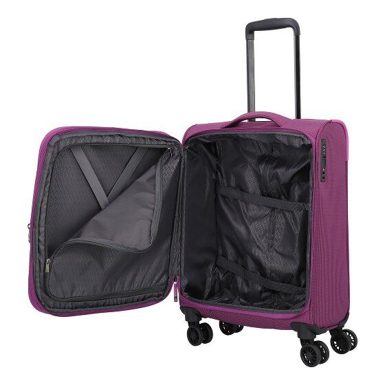 Travelite Corsiica 4 wielen Cabinewagen S 55 cm met uitbreidingsplooi