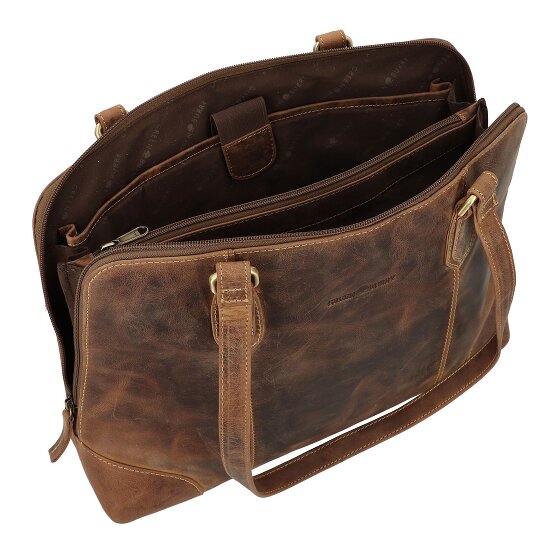 Greenburry Vintage Shopper Tas Leer 37 cm Laptop compartiment