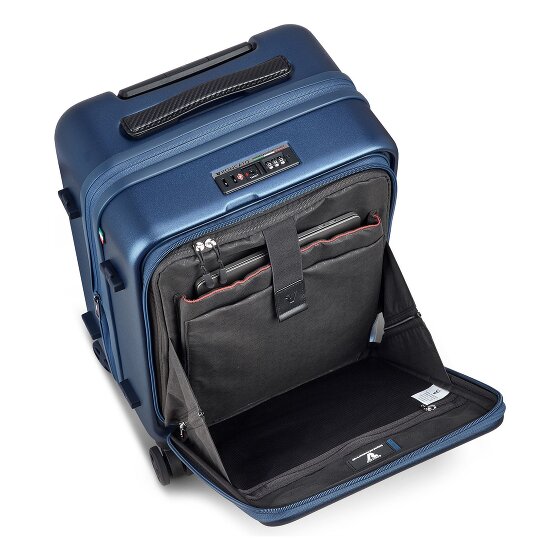 Roncato Florence 4-wiel cabine trolley 55 cm met uitklapbaar laptop compartiment