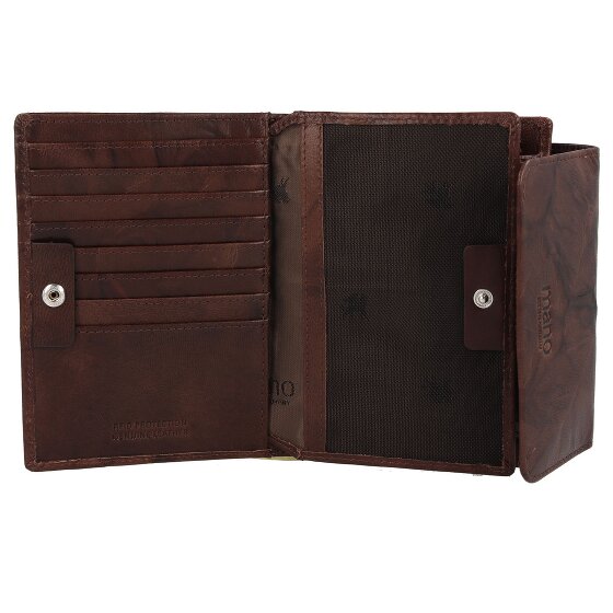 mano Donna Aurona Portemonnee RFID Leer 14 cm