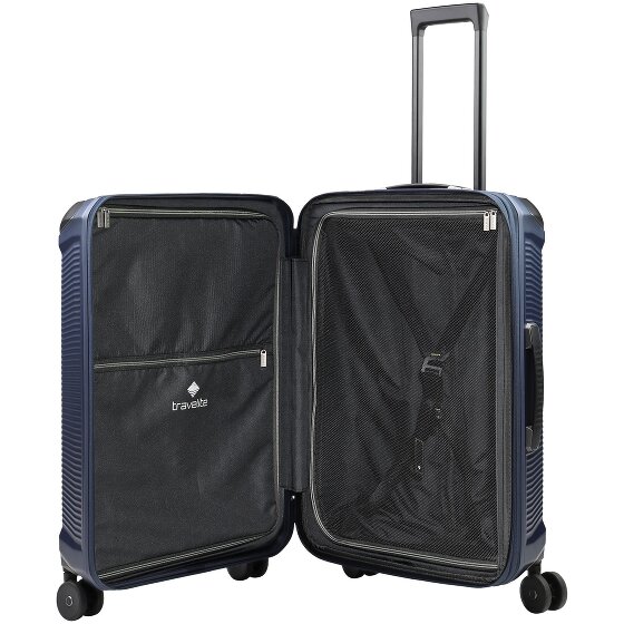 Travelite Millennium 4 wielen Trolley 67 cm met uitbreidingsplooi