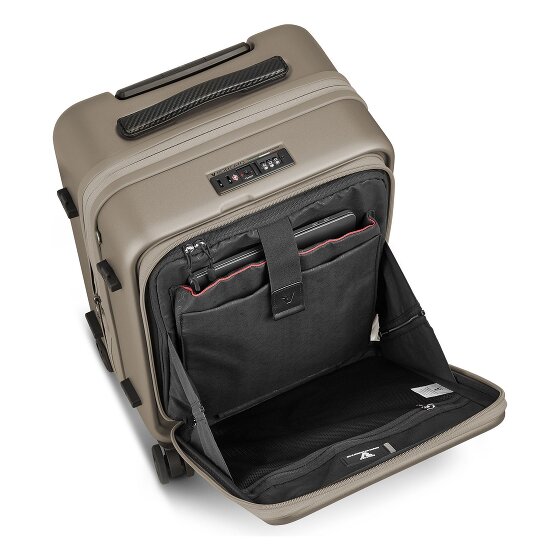 Roncato Florence 4-wiel cabine trolley 55 cm met uitklapbaar laptop compartiment