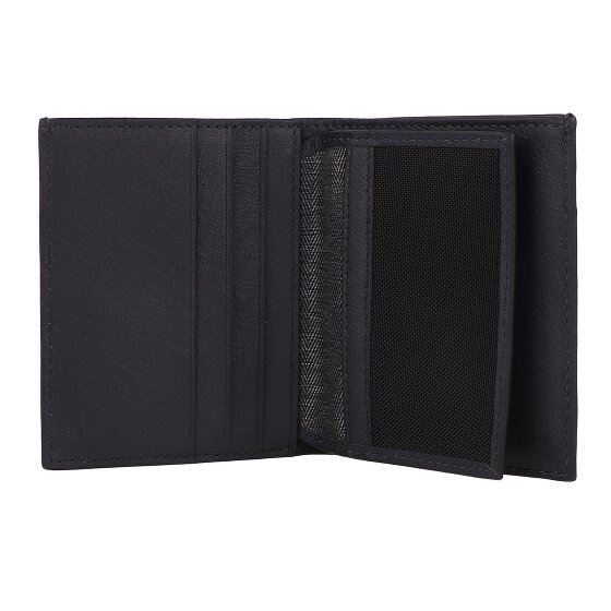 Piquadro Black Square Kredietkaart etui RFID-bescherming Leer 9 cm