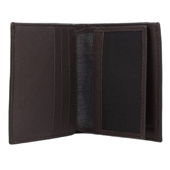 Piquadro Black Square Kredietkaart etui RFID-bescherming Leer 9 cm