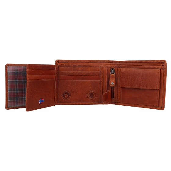 Greenburry House of Norway Portemonnee RFID-bescherming Leer 13 cm