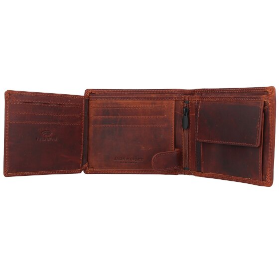 Jack Kinsky Monterey 101 Portemonnee RFID-bescherming Leer 13 cm
