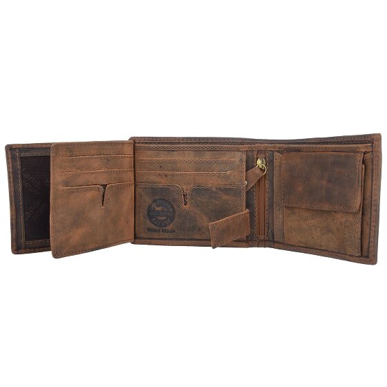 Greenland Nature Montenegro Portemonnee RFID Leer 12 cm Greenland Nature Montenegro Portemonnee RFID Leer 12 cm