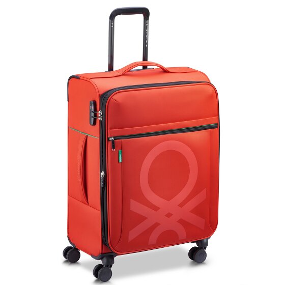 Delsey Paris x United Colors of Benetton Colour Bock 4-wiel trolley 67 cm met rekbare vouw