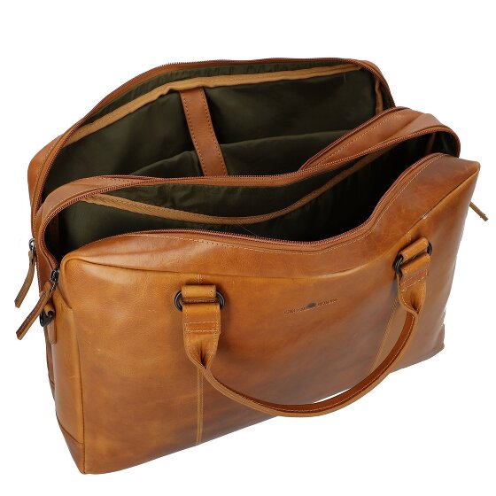Greenburry Newport Koffer Leer 43 cm Laptop compartiment