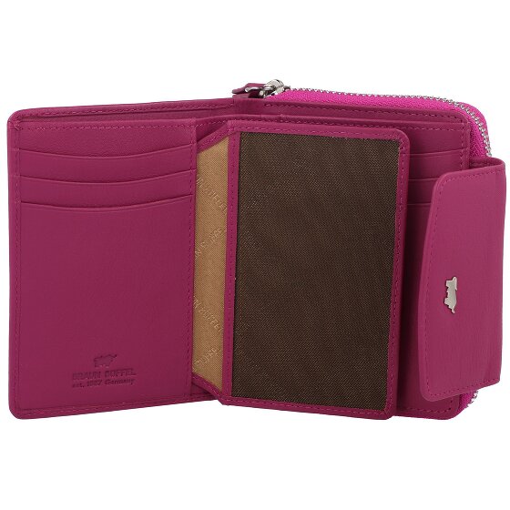 Braun Büffel Joy Portemonnee RFID-bescherming Leer 12 cm