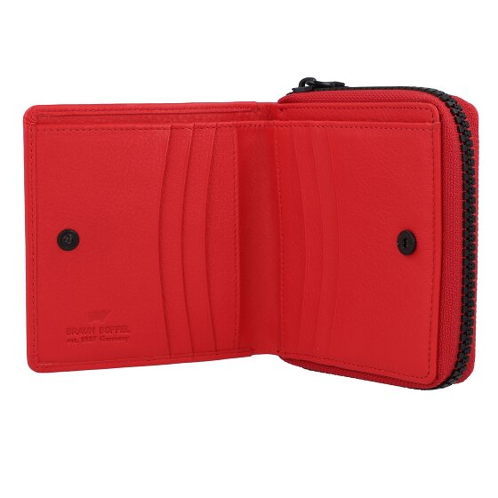 Braun Büffel Capri Portemonnee RFID-bescherming Leer 11 cm