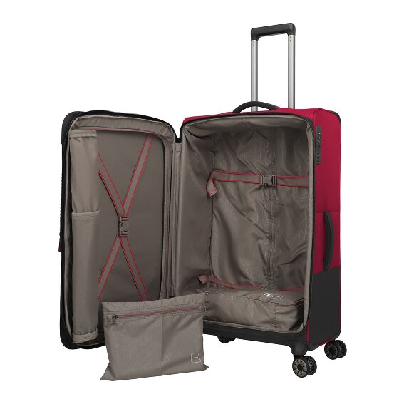 Travelite Crosslite 5.0 4 wielen Trolley L 77 cm met uitbreidingsplooi