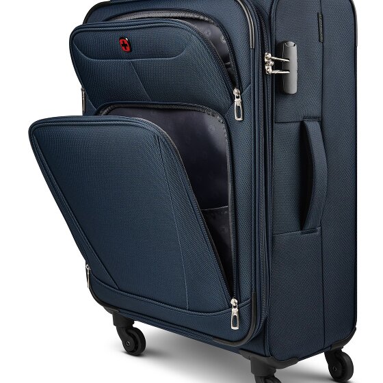 Wenger Beaumont 4 wielen Trolley L 78 cm met uitbreidingsplooi