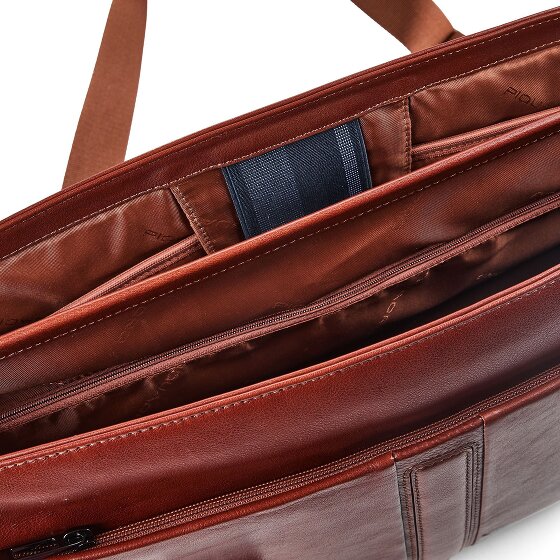 Piquadro Victor Aktentas RFID-bescherming Leder 42 cm Laptopvak
