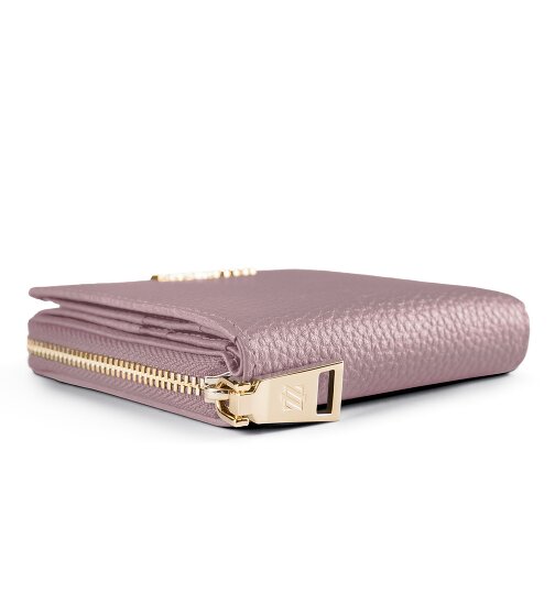 Lazarotti Bologna Leer Medium Ritssluiting Portemonnee Leer 10 cm
