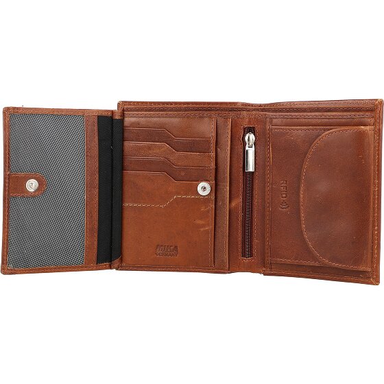Mika Portemonnee RFID leer 9.5 cm