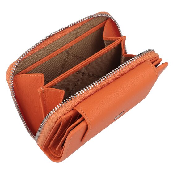 Braun Büffel Joy Portemonnee RFID-bescherming Leer 12 cm
