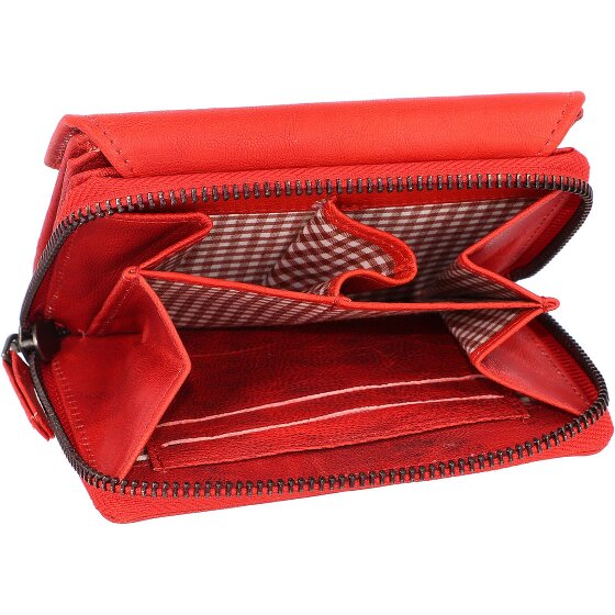 Mika Leren portemonnee 13 cm