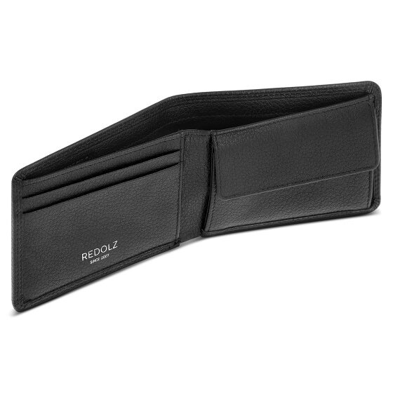 Redolz Leather Essentials QF kleine portemonnee RFID leer 10,5 cm