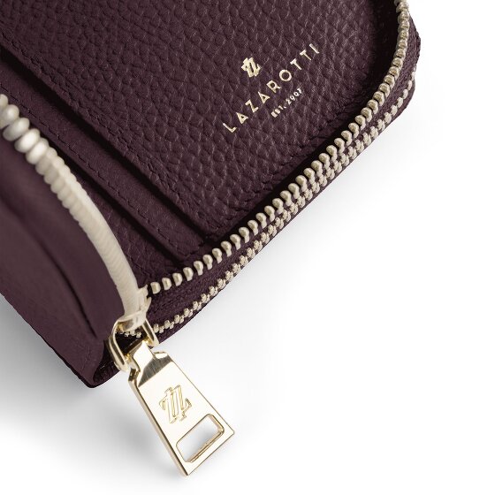 Lazarotti Bologna Leer XL Dubbele Zip-Around Portemonnee RFID Leer 20 cm