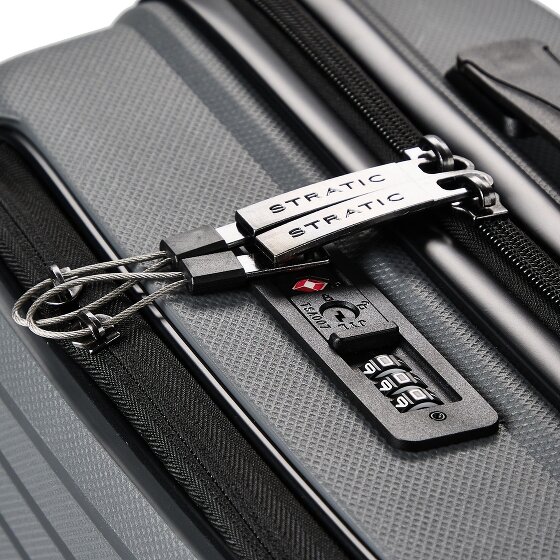 Stratic Bright + 4 wielen Cabinewagen 55 cm Laptop compartiment