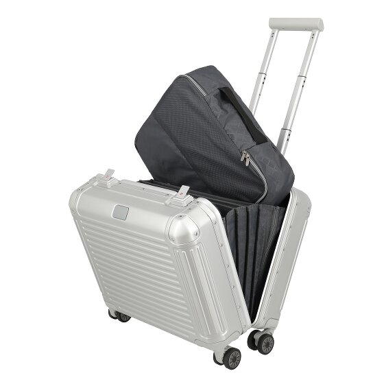 Travelite Next 4-wielige zakelijke trolley van Aluminium, 43 cm
