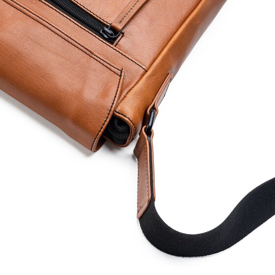 Farmhood Memphis Aktetas Messenger Leer 38 cm Laptop compartiment