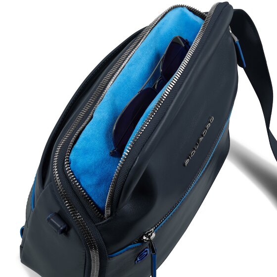 Piquadro Blue Square Schoudertas Leer 27 cm
