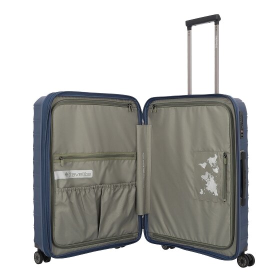 Travelite Mooby 4 wielen Trolley M 66 cm met uitbreidingsplooi