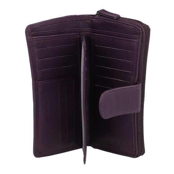 Greenburry Sponsachtig portefeuille leer 9,5 cm