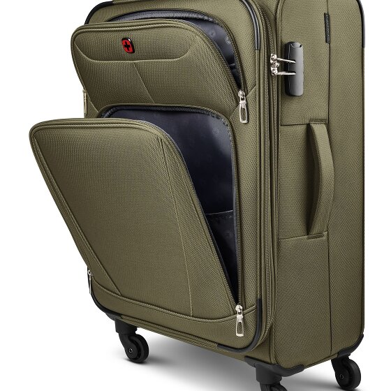 Wenger Beaumont 4 wielen Trolley L 78 cm met uitbreidingsplooi