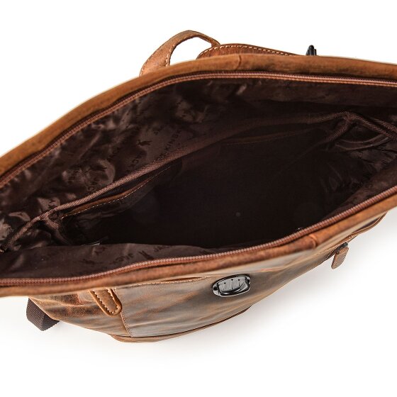 Jack Kinsky Baltimore 15 Zakelijke rugzak Leer 43 cm Laptop compartiment