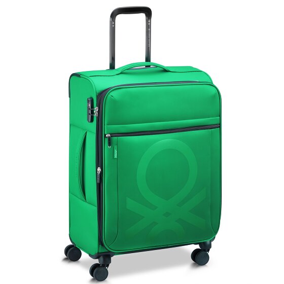 Delsey Paris x United Colors of Benetton Colour Bock 4-wiel trolley 67 cm met rekbare vouw