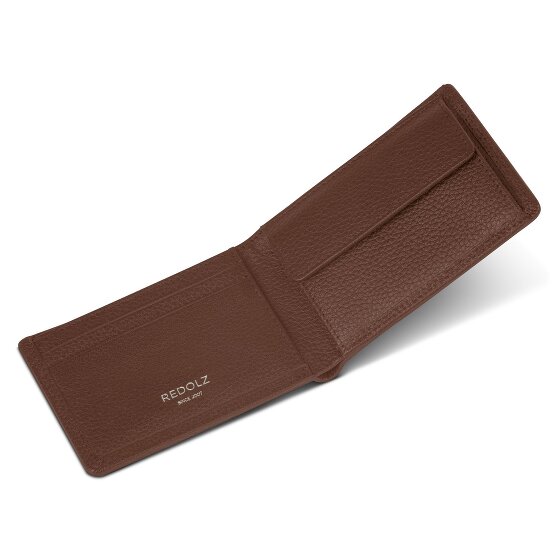 Redolz Leather Essentials QF kleine portemonnee RFID leer 10,5 cm