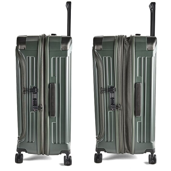 Piquadro PQ-Light 4 wielen Trolley M 69 cm met uitbreidingsplooi