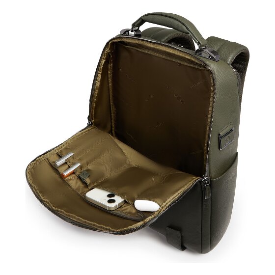 Piquadro Modus Speciale Rugzak Leer 40 cm Laptopcompartiment