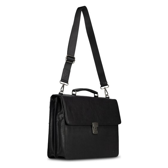 Jost Glasgow Aktentas RFID-bescherming Leder 40 cm Laptopvak
