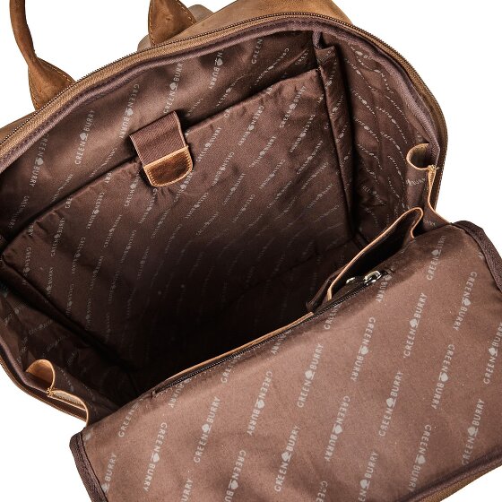 Greenburry Vintage Zakelijke rugzak Leer 36.5 cm Laptop compartiment