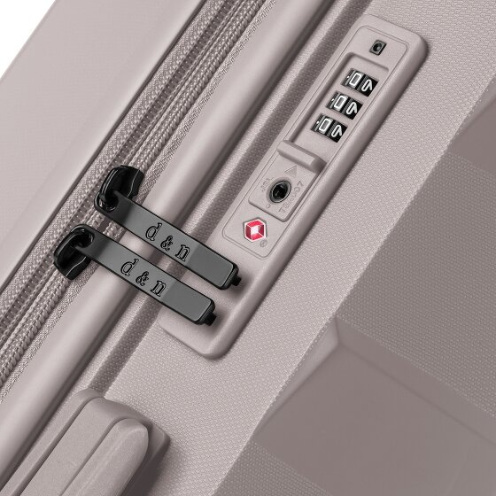 d&n South Dakota 4 wielen Trolley L 76 cm met uitbreidingsplooi