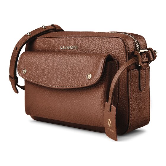 Lazarotti Bologna Leather Crossbody tas Leder 21 cm