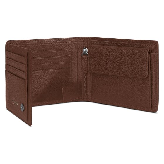 Redolz Leather Essentials QF portemonnee RFID leer 12 cm uitklapbaar met ritsvak